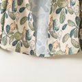 قطعتان من قميص الصبي الصغير المطبوع بالزهور ومجموعة السراويل المرنة اللون البيج image 5