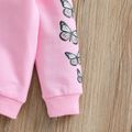 Toddler Girl Butterfly Print Zipper Hoodie Sweatshirt Jacket Pink image 5