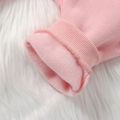 Baby Boy/Girl Cloud Design Thermal Fleece Lined Hooded Zipper Jumpsuit Pink image 3
