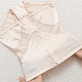 Women High Waist Zipper Body Shaping Control Abdomen Corset Panty Waist Trainer Corset Body Shaper Underwear Apricot