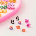 Conjunto de 72 conjuntos de brincos bonitos para meninas, desenho de animal com flor e vários estilos (com caixa, padrão aleatório) Multicolorido image 3