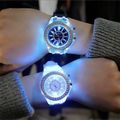 Toddler / Kid Silicone Watch LED Electrical Watches with Luminous (With Box) Black image 2