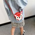 Kids Cartoon Animal Penguin Deer Fox Crossbody Shoulder Bag Coin Purse for Girls Red
