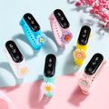 Toddler Sunflower Decor LED Watch Digital Smart Electronic Watch (With Packing Box) Pink image 1