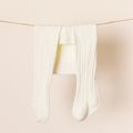 Baby / Toddler / Kid Solid Color Cable Twist Pantyhose Leggings Tights for Girls White