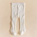 Baby / Toddler / Kid Solid Color Cable Twist Pantyhose Leggings Tights for Girls White image 3