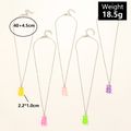 5-pack Colorful Bear Pendant Necklace Set for Girls Multi-color image 4