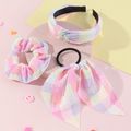 3-pack Scarf Hair Tie Scrunchie Hair Hoop Hair Accessory Sets for Girls Multi-color