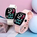 Kids LED Digital Smart Electronic Watch for Outdoor Sport (With Packing Box) Pink image 2