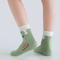 5-pairs Toddler Cartoon Dinosaur Pattern Socks Set Green image 2