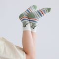 5-pairs Toddler Cartoon Dinosaur Pattern Socks Set Green image 4
