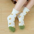 5-pairs Toddler Ruched Trim Socks Set Green image 5