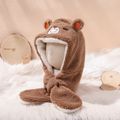 Baby Cartoon Bear Warm Hat Coffee