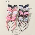 12Pcs Colorful Bunny Ears Headband for Girls Multi-color image 4