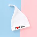 Baby Letter Print Top Knot Beanie Hat Color-A image 4