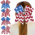 Toddlers/Kids Independence Day Bow Hair Ties Color-A image 3