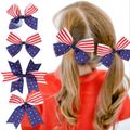 Toddlers/Kids Independence Day Bow Hair Clips Color-A image 2