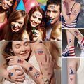 10-pack Toddler/Kid American Flag Independence Day Tattoo Stickers Color-A image 4