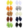 10-pack Bow Decor Solid Hair Clip White image 1