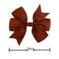 10-pack Bow Decor Solid Hair Clip White image 4