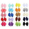 10-pack Bow Decor Solid Hair Clip White image 2