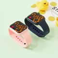 Toddler / Kid LED Watch Digital Smart Square Electronic Watch (With packing box) Pink image 2