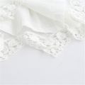 Baby / Toddler Girl Pretty Solid Floral Lace Decor Long-sleeve Dresses White image 3