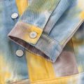 Baby / Toddler Trendy Tie-dye Denim Coats & Jackets Multi-color