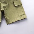 Toddler Boy Casual Solid Shorts with Pocket Army green