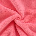 Cartoon Bear 3D Ears Solid Long-sleeve Hooded Baby Fleece Coat Jacket Pink image 5