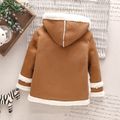 Toddler Boy/Girl Fleece Lined Zipper Hooded Jacket Coat Coffee image 2