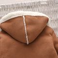 Toddler Boy/Girl Fleece Lined Zipper Hooded Jacket Coat Coffee image 5