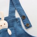 Toddler Boy/Girl Playful Rabbit Doll Decor Denim Overalls Blue