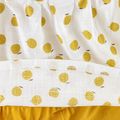 2-piece Toddler Girls Fruit Print Bow Top and Shorts Set Yellow image 4