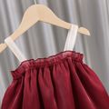 Baby Girl Bow Front Sleeveless Silky Princess Dress Red