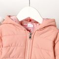 Toddler Boy/Girl Basic Solid Color Hooded Padded Coat Pink image 3