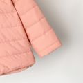 Toddler Boy/Girl Basic Solid Color Hooded Padded Coat Pink image 4