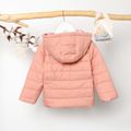 Toddler Boy/Girl Basic Solid Color Hooded Padded Coat Pink image 2
