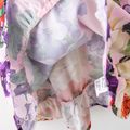 2pcs Toddler Girl Floral Print Cami Dress and Straw Hat Set Multi-color