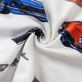 2pcs Baby Boy 95% Cotton Jeans and Allover Vehicle Print Long-sleeve Tee Set OffWhite image 4