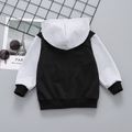 Toddler Boy Trendy Colorblock Hooded Bomber Jacket Black