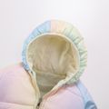 معطف مبطّن بغطاء للرأس بلون متدرج اللون متعدد الألوان image 4
