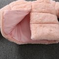 Toddler Girl Trendy Solid Color Fluffy Faux Fur Coat Pink image 3
