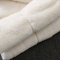 Toddler Girl Trendy White Thick Fluffy Faux Fur Coat White image 5
