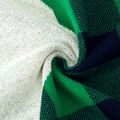 100% Cotton Christmas Elk Infant Plaid Knit Blanket Autumn Winter Baby Quilt Hold Blanket Green
