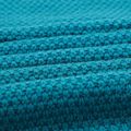 Baby Kids Toddler Solid Color Knit Soft Warm Blanket Swaddle Stroller Unisex Wrap Turquoise