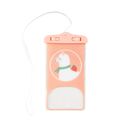 Mobile Phone Waterproof Bag With Touch Screen And Special Mobile Phone Sealing Bag For Swimming Light Pink image 1