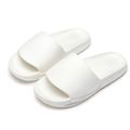 Men Women Couple Thicken Summer Slippers Female Solid Color Home Indoor Anti-slip shoes Breathable Slippers White