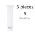 3-pack Clothes Roll Strap with Self-Adhesive Plastic Bundle Clothes Folder Wardrobe Clothes Sorting Storage White