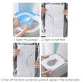 50-pack Disposable Toilet Seat Cover Paper Biodegradable Flushable for Kids Potty Training and Adults Public Restrooms Outdoor White